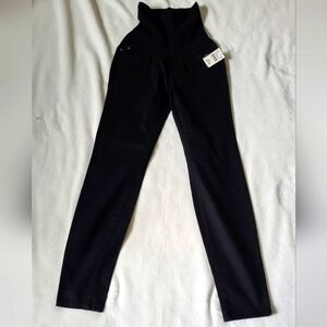 Indigo Blue Black Maternity Pants XS Women New Over Bump Band